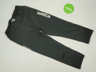 czarne legginsy prążkowane: Legginsy Sportowe damskie, rozmiar M — 2