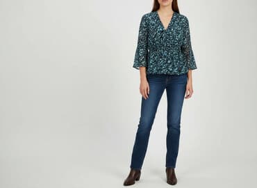 czarne luźne sukienki: Bluzka damska, rozmiar M — 7