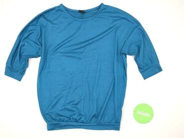 niebieskie sukienki plus size: Women's blouse, size S (EU 36) — 2