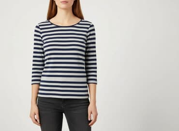 koszula damska w niebieskie paski: Moraj, Women's blouse, size S — 1