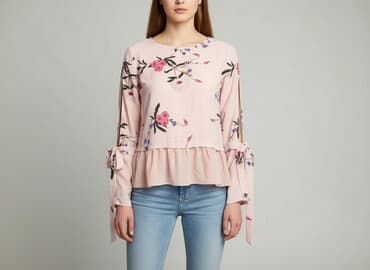 rozowa bluzka: Bluzka damska, rozmiar S — 5