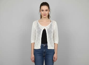 sweter open shoulder: Women`s knitwear, size S — 5