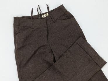 spodnie woskowane brązowe reserved: Material trousers for women, size L (EU 40) — 1