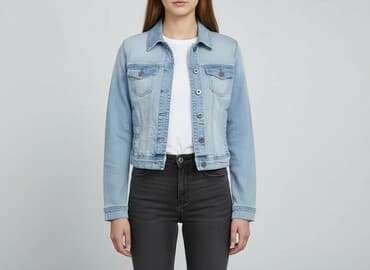 wyprzedaz kurtek damskich reserved: Kurtka jeansowa damska, S — 7