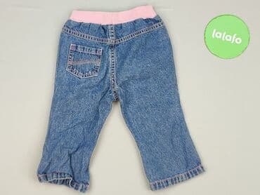 goodies jeans woskowane: Denim pants, George, 9-12 months, condition - Good — 3