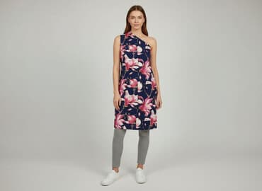 sukienka rozkloszowana dekolt łódka: Sukienka damska, rozmiar M — 5