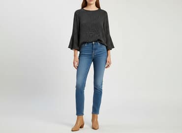 sukienka czarna w kropki zara: Zara, Sukienka damska, rozmiar S — 6