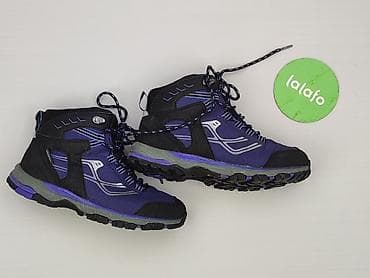 ccc zimowe: Damskie buty trekkingowe/mid hiking – kolor fioletowo‑czarny z szarymi — 2