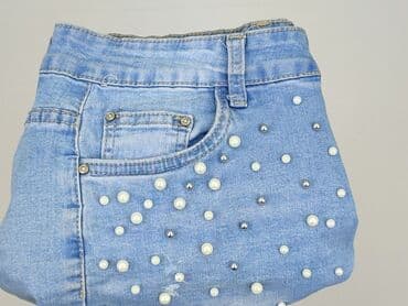 szerokie krótkie spodenki jeansowe: Shorts for women, size L — 7