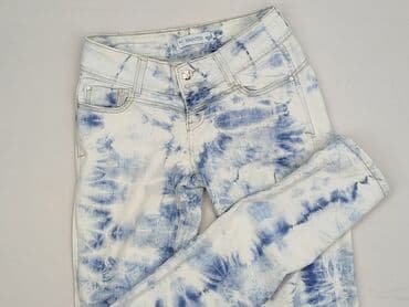 srebrne legginsy: Jeansy damskie, XS — 1