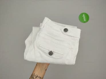 biale szerokie jeansy: Jeansy damskie, rozmiar S — 6