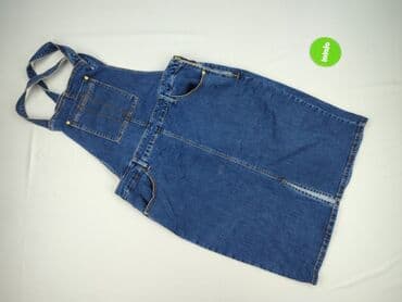 jeansy z asymetrycznym zapieciem: F&F, Ogrodniczki damskie, rozmiar S — 2