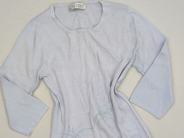 sweter piórkowy na drutach: Bluzka damska, rozmiar L — 1