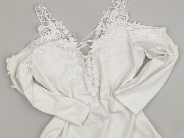 biala bluzka na jedno ramie: Bluzka damska, rozmiar S — 1