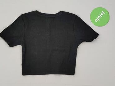 czarne prążkowane bluzki: Top damski, rozmiar XS — 3