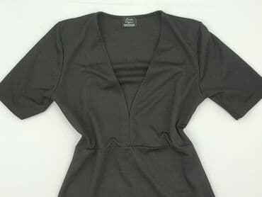 czarna sukienka ze srebrnymi dodatkami: Zara, Sukienka damska, M — 1