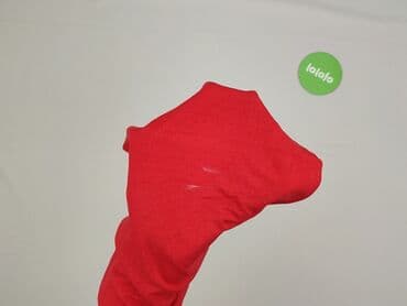 czerwona bluzki z dekoltem v: Bluzka damska, rozmiar S — 4