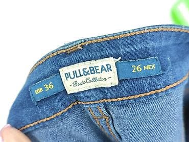 mom jeansy: PULL&BEAR, Jeansy damskie, rozmiar S — 4