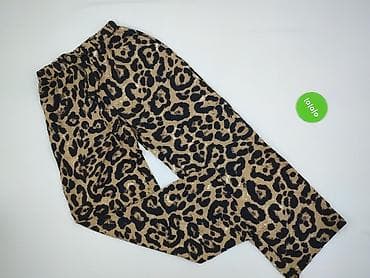 leopard print jeans: Leopard, Spodnie materiałowe damskie, rozmiar S — 2