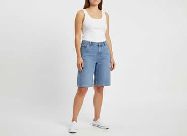 jeans short: Denim, Jeansy damskie, rozmiar 2XL — 6