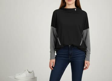 oversize bluzy: Women`s sweatshirt, size One size — 1