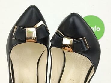 biale buty z kokardą: Flat shoes for women, size 35 — 7