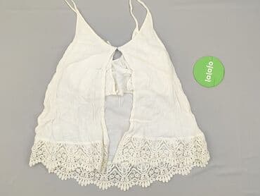 luzna bluzka na jedno ramie: H&M, Top damski, rozmiar 2XS — 4