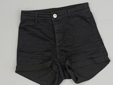 hm krótkie spodenki czarne: H&M, Szorty damskie, rozmiar XS — 1