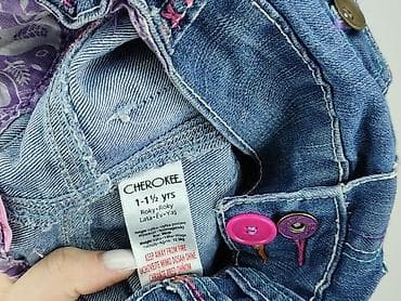 bluzki 4f: Spodnie jeansowe, Cherokee, 12-18 miesięcy, stan - Bardzo dobry — 4