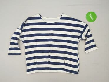 koszulka z długim rękawem w paski: Bluzka damska, rozmiar 3XL — 2