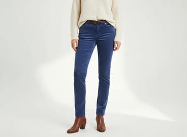 ubrania w stylu lat 80: Blue, Spodnie materiałowe damskie, rozmiar S — 6