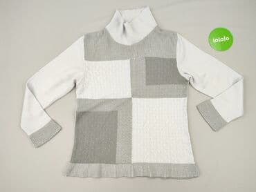 sweter w krowie łaty: Golf damski, rozmiar L — 2