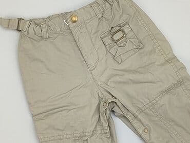 ubrania dla dzieci z traktorem: Baby material trousers, 6-9 months, 68-74 cm, condition - Good — 1