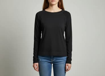 bluzka damska czarna krótki rękaw: Colours of the World, Bluzka damska, rozmiar L — 6