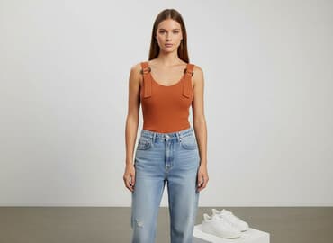 bluzy dla przyjaciółek, sinsay: Sinsay, Top damski, rozmiar S — 7