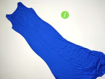 błękitna sukienki maxi: Sukienka damska, rozmiar S — 4