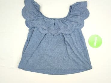 niebieska satynowa sukienka zara: Reserved, Bluzka damska, rozmiar M — 3