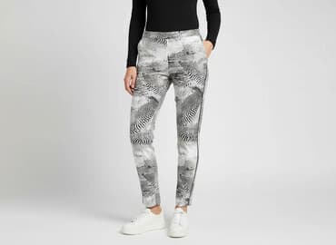 joggery damskie plus size: ONLY, Material trousers for women, size M — 1