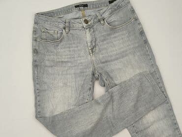baggy grey jeans: Jeansy damskie, rozmiar L — 1