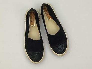 Damskie espadryle slip-on Nio Nio - Kolor: czarny - Rozmiar: 40