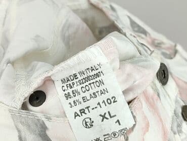 spodnie cyfrowa flora: Spodnie materiałowe damskie, rozmiar XL — 4