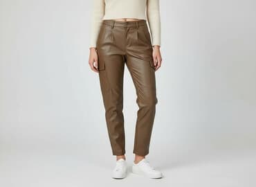 spodnie woskowane brązowe reserved: Reserved, Cargo for women, size S — 1