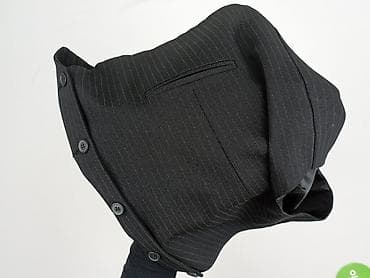 kamizelka biala: Męska kamizelka garniturowa w prążek - Kolor: czarny z delikatnym w lalafo.pl — 5 kamizelka biala: Męska kamizelka garniturowa w prążek - Kolor: czarny z delikatnym — 5