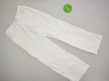 spodnie lniane c: Spodnie materiałowe damskie, rozmiar XL — 3