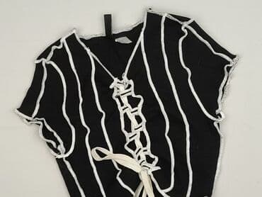 biała bluzka w czarne paski: Divided, Women's blouse, size M — 2