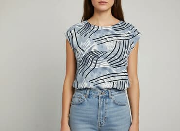 mohito marynarka niebieska: Bluzka damska, rozmiar L — 6