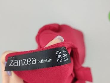 bialcon tuniki: Zanzea, Bluzka damska, rozmiar 4XL — 4