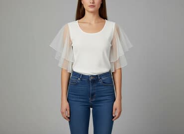 bluzka do tiulowej spódnicy na wesele: New Fashion, Women's blouse, size S — 1