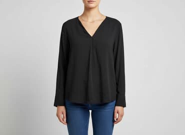 bluzki koszulowe czarne: Tom Rose, Bluzka damska, rozmiar M — 8