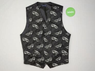 cekinowe ubrania: Kamizelka garniturowa dla mężczyzn, rozmiar 3XL — 2